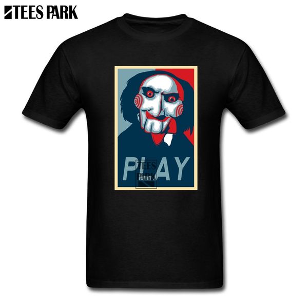 

hipster tees play jigsaw saw tee shirts for sale slim fit new arrival male cool t shirt designs cosplay urban hip hop cloth