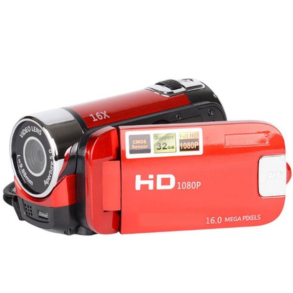 

2,4-дюймовый tft sn 16x цифровой зум dv видеокамеры hd 1080p портативный цифровой камеры cmos-датчик до 32 гб sd (красный