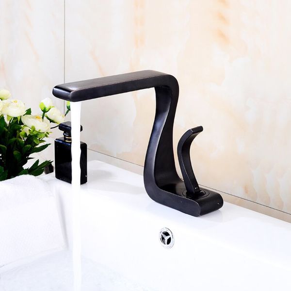 

3 colors finishing brass material deck mounted fashion model of basin mixer