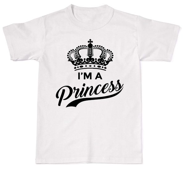 

2019 summer sale fashion i'm a princess funny cute hipster tumblr queen t-shirt cotton