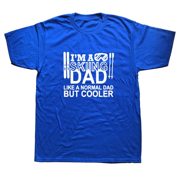 

новизна cooler skiings папа ski t-shirt mens короткие рукава крупногабаритные streetwear hip hop печатные футболки лучшие тис
