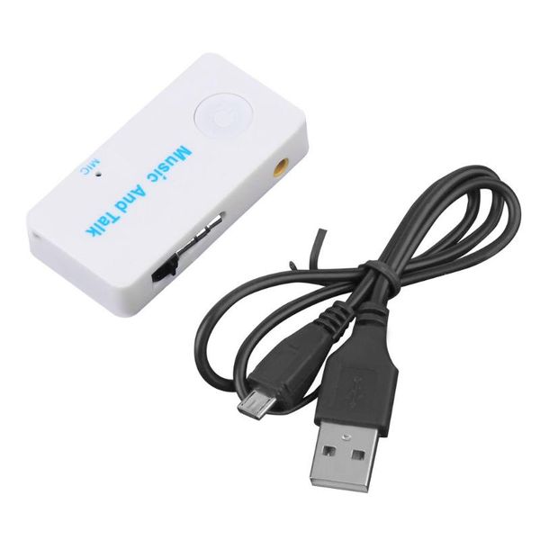 

wireless bluetooth 3.5mm audio stereo music talk receiver adapter mic car