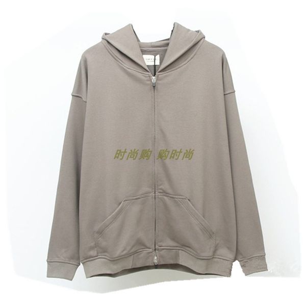 

trendy fear of god season 6 fog up and down zipper hooded couples sweater cardigan jacket men and women autumn clothes, White;black