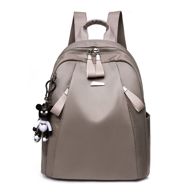 

new fashion women large-capacity backpack travel shoulder bag soft rucksack ladies oxford backpack black