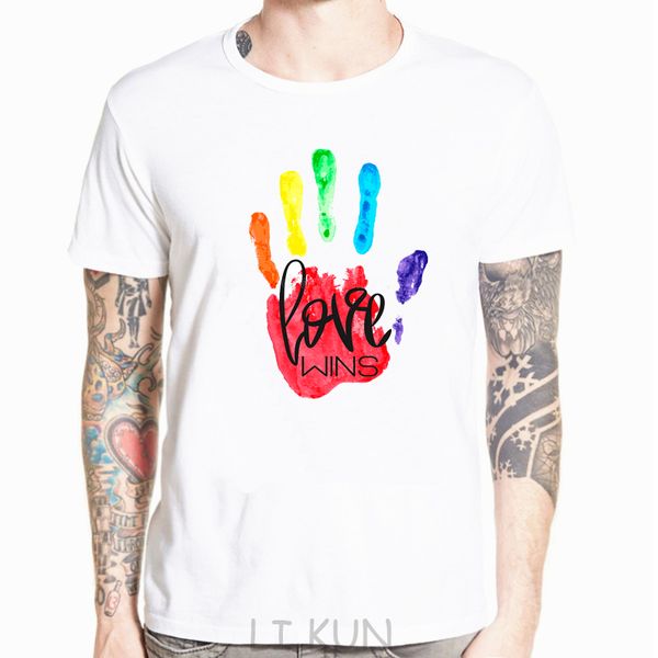 

lgbt gay love rainbow design print t shirt men summer casual love is love tee shirt men poleras funny t shirts streetwear s-5xl