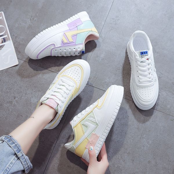

summer new women sneakers fashion female 2020 lace up shoes casual walking running sneakers women chaussures femmes canvas shoes, Black