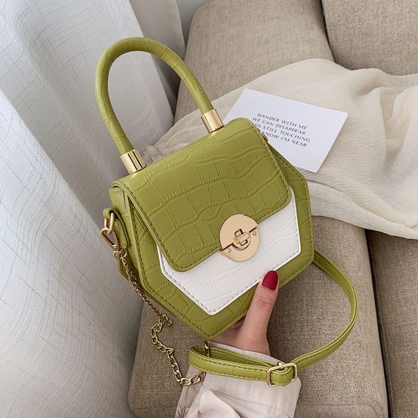 

fashion hexagon pathwork small handbags women crossbody bags 2020 new travel totes ladies shoulder messenger bag female purses