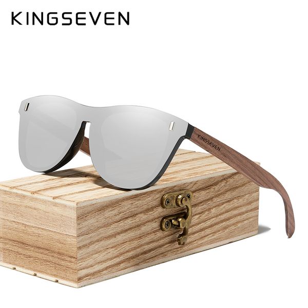 

kingseven 2020 black walnut солнцезащитные очки wood поляризованные очки мужчины uv400 защита очки деревянные оригинальные деревянные аксесс, White;black