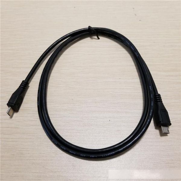 

5 pcs/lot universal mini usb to micro usb cable adapter connector male to male 25cm 28awg black