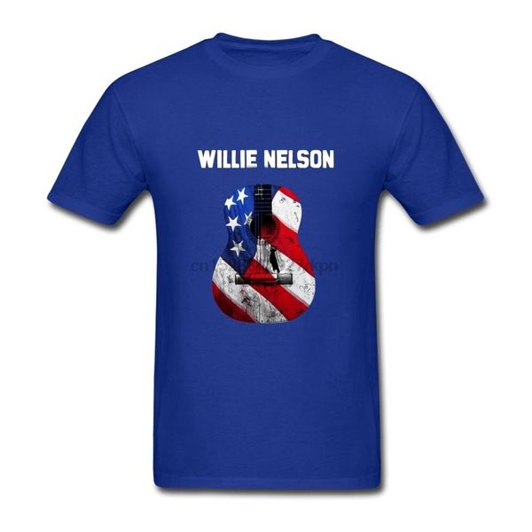 

ommiiy men's cotton willie nelson logo t-shirt