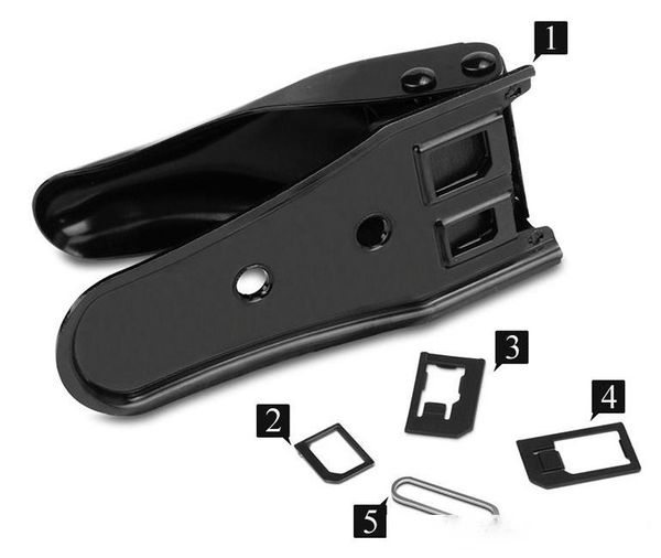 

wholesale 20pcs/lot universal double dual 2 in 1 nano micro sim card cutter cutting for iphone 4 4s 5 6 for nokia for samsung cell phone
