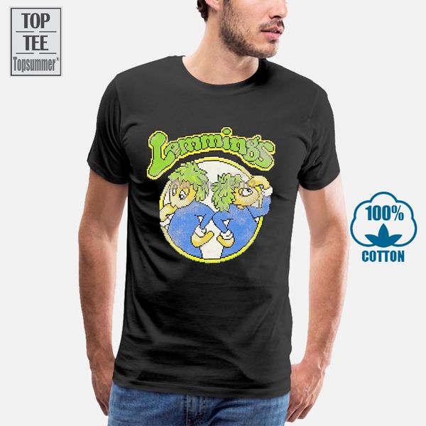 

official lemmings vintage t shirt new arrival male tees casual boy t shirt discounts