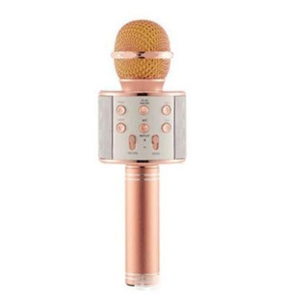 

ws 858 wireless microphone professional condenser karaoke mic bluetooth stand radio mikrofon studio recording studio ws858