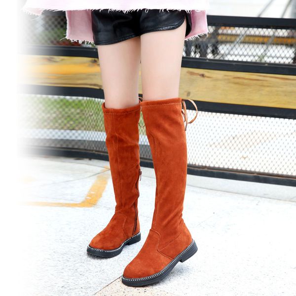 

2020 new boots for girls children over knee boots girl shoes knee fashion children shoes princess girls size 27-38, Black;grey