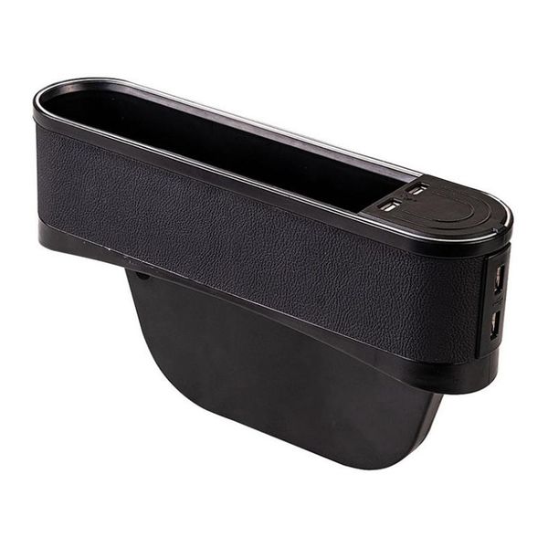 

car seat space catcher organiser storage box pocket with purple light belt 4 usb seat slit storage box master driver