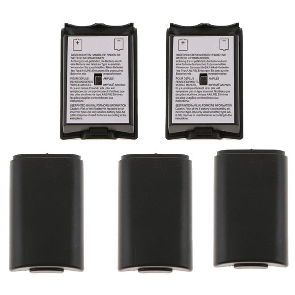 

5x крышка батарейного отсека задней двери крышка для microsoft xbox 360 slim remote