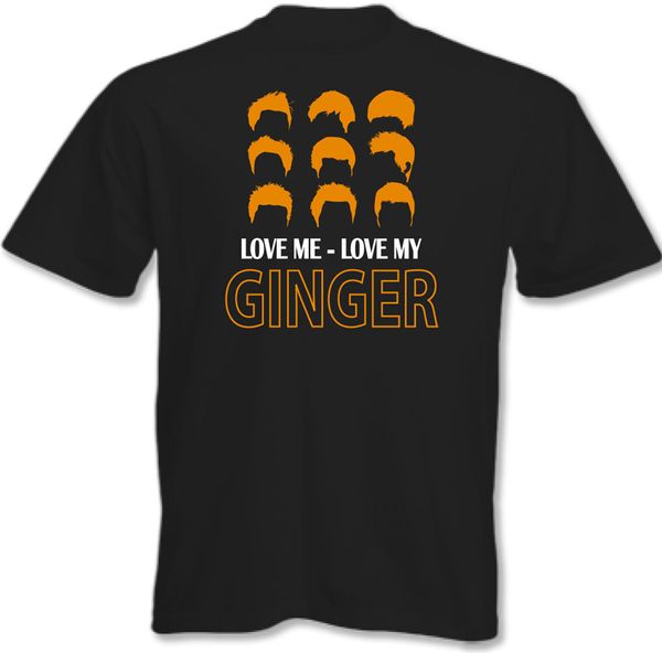 

love me - love my ginger - mens funny t-shirt hair beard tee tshirt tee shirt
