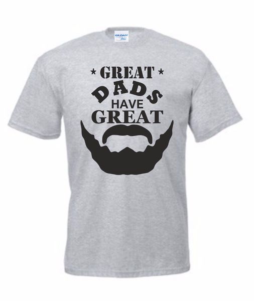 

2019 new fashion brand clothing basic style hip hop o neck t shirt fathers day t-shirt bearded present xmas daddy birthday