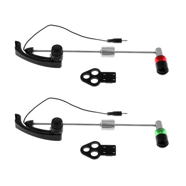 

2pcs рыбалка укус сигнализации hanger карп освещением индикаторы рыбалки укуса
