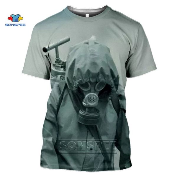 

nuclear disaster chernobyl tv show nuclear radiation hoome 3d print shirts anime horror oversized men clothing