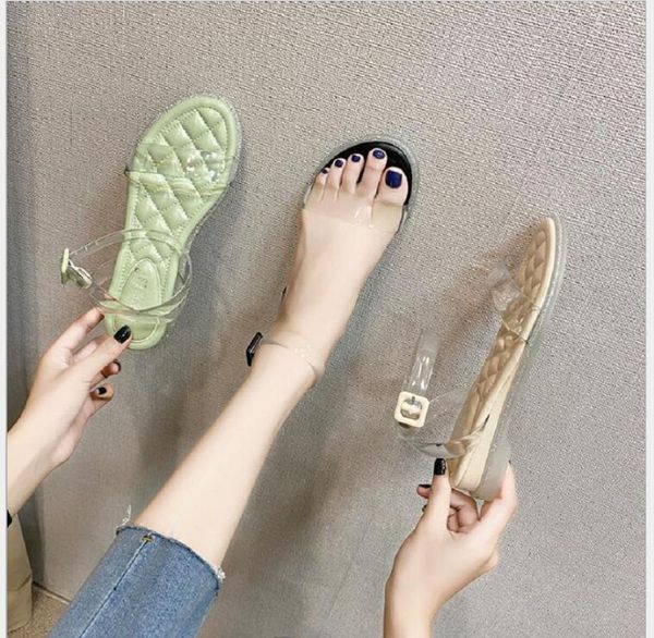 

fashion women sandals summer shoes simple style microfiber woman transparent high pumps wedge platform sandals, Black