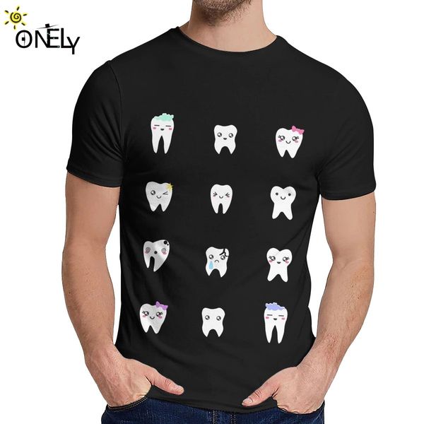 

summer man тенниска стоматолог зубной стоматология 100% хлопок повседневный crewneck мультфильм дизайн с коротким рукавом