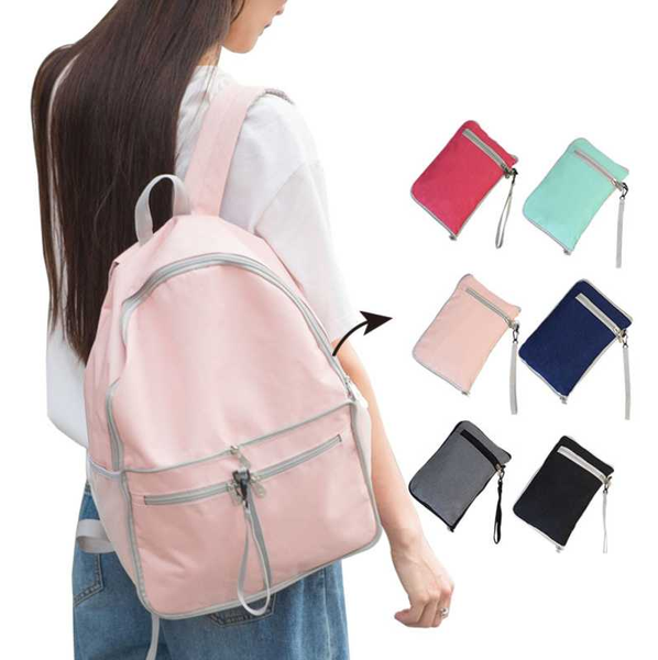 

women's backpack waterproof fold skin super light bags hiking lightweight backpack dualuse notbook school bags candy colors 2020