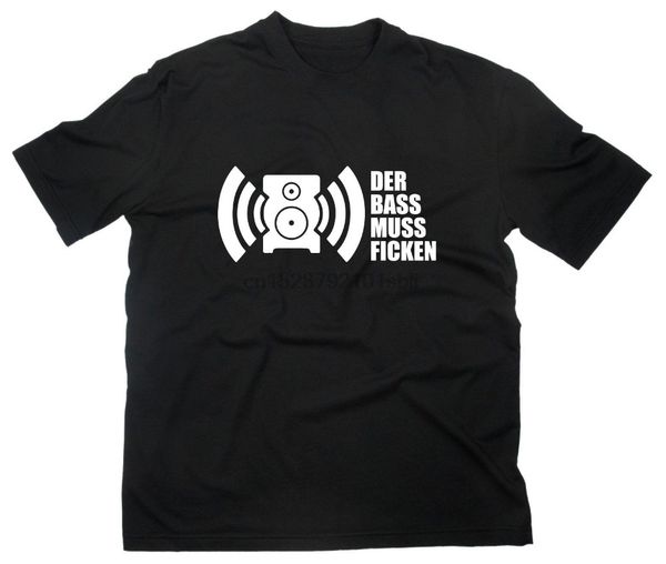 

бесплатная доставка +2018 der bass мусс ficken fun spruch sprüche тенниска шранц hard techno rave dj hous hip hop повседневная одежда