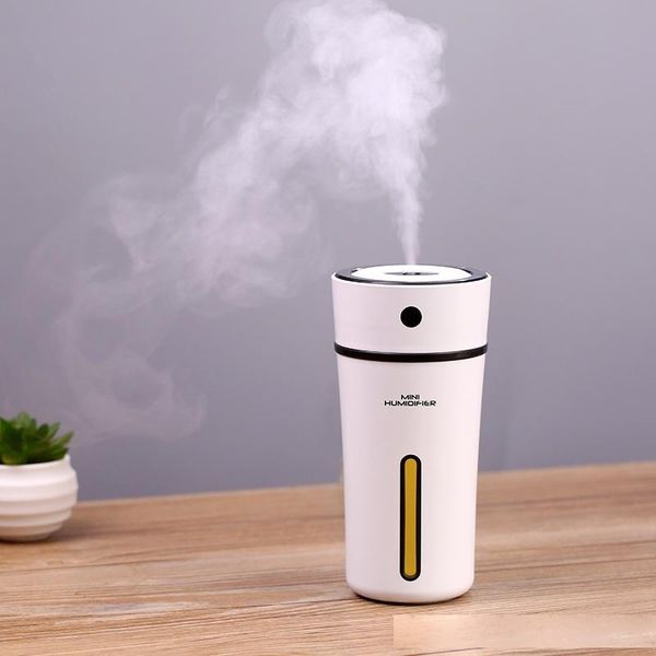 

new cup humidifiers essential oil diffuser ultrasonic aroma cool mist led humidifier for office bedroom baby room with retail box dhl free