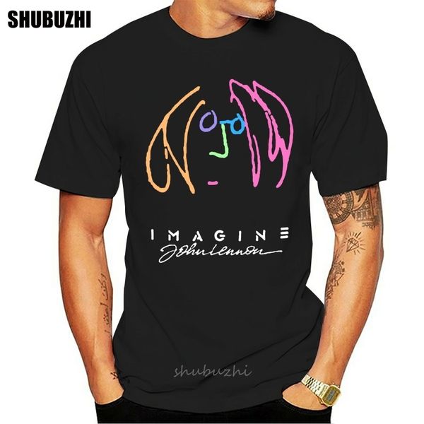 

rare john lennon shirt vintage 1980 imagine self portrait beat t-shirt s-5xl fashion t-shirt men cotton brand teeshirt