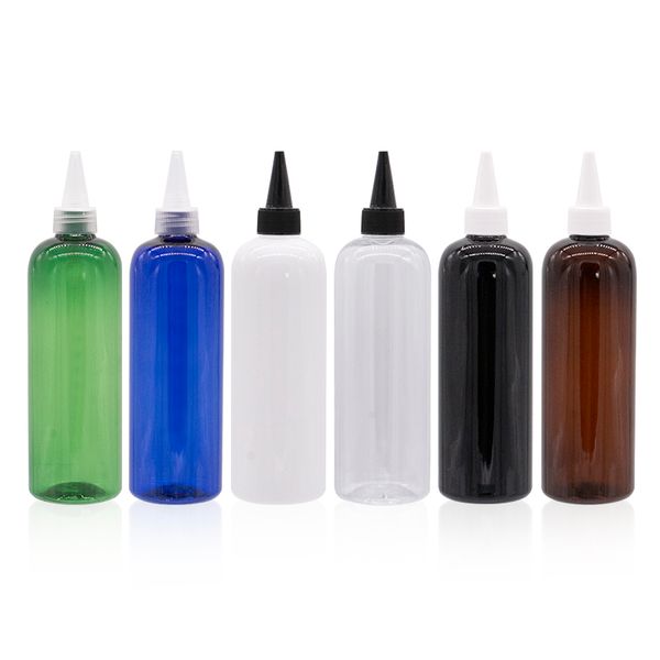 

storage bottles & jars 500ml high capacity pet cosmetic e-jam bottle with pointed mouth lid plastic makeup liquid container refillable skin