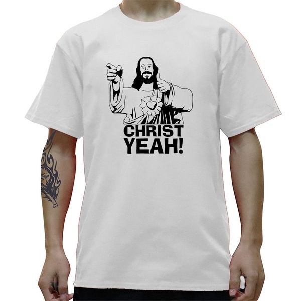 

иисус христос смешной graphic t-shirt mens лето стиль мода короткие рукава крупногабаритные streetwear футболки