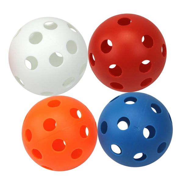 

4 pieces golf balls with holes