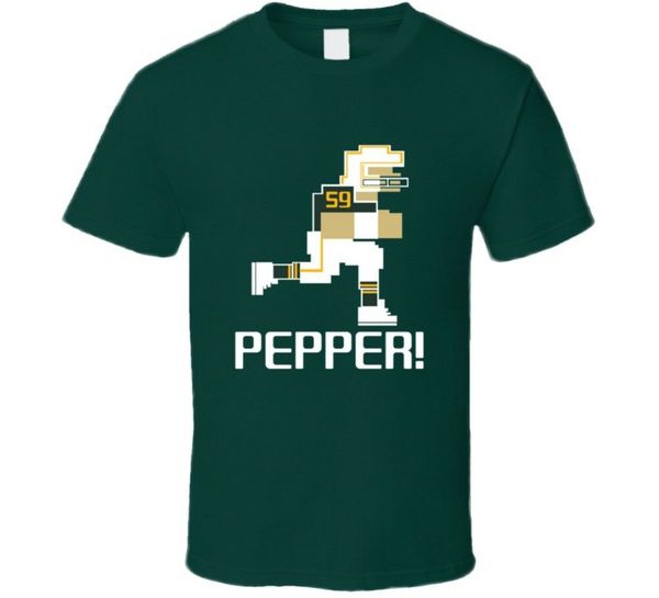 

taybor pepper 59 tecmo bowl green bay football athlete fan t shirt