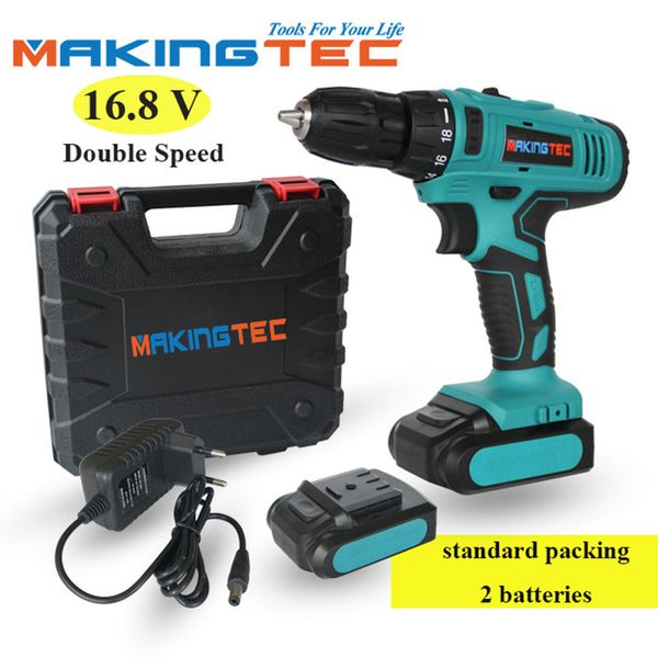 

professiona electric drills makingtec double speed screwdriver cordless drill 16.8v mini power lithium-ion tools