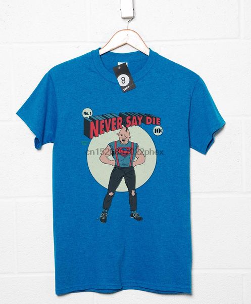 

sloth never say die retro t-shirt men t shirt