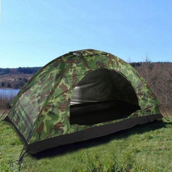 

outdoor camping tent camouflage uv protection waterproof one person tent camping hiking fishing