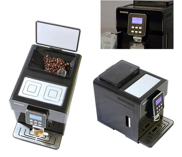 

one touch commerical heating system fully automatic lcd screen espresso coffee machine 19 bar grinding cappuccino/latte maker