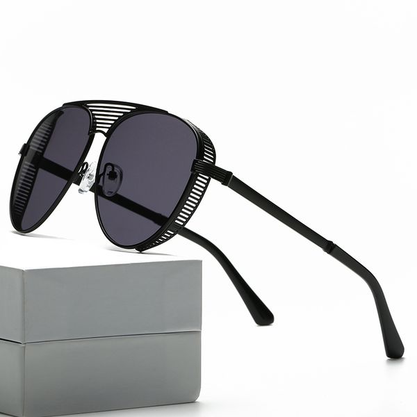 

2020 style new brand one-piece sunglasses women men 2020 female personality colorful fashion wild sun glasses, White;black
