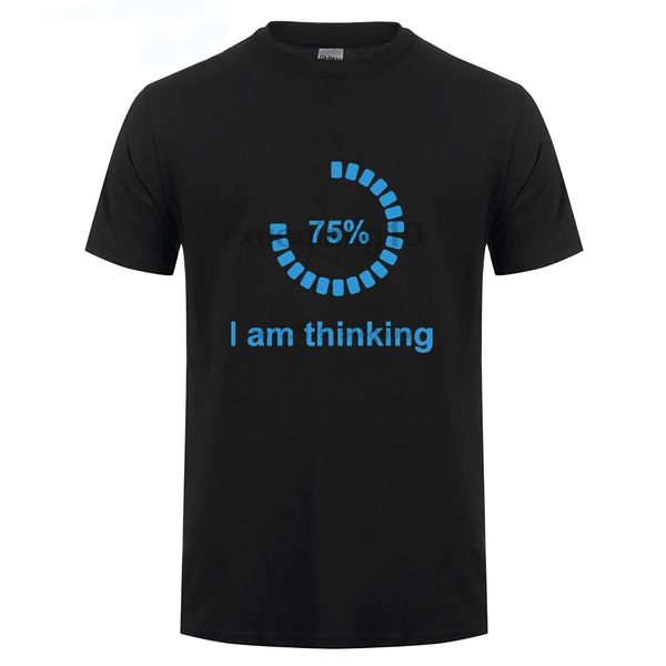 

sto pensando di carico t shirt creativo 2018 manica corta tees streetwear geek camicie adolescenti