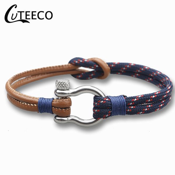 

cuteeco нержавеющей стали пряжки зонтик веревка кожаный браслет моды пара пара браслет простой два цвета, Golden;silver