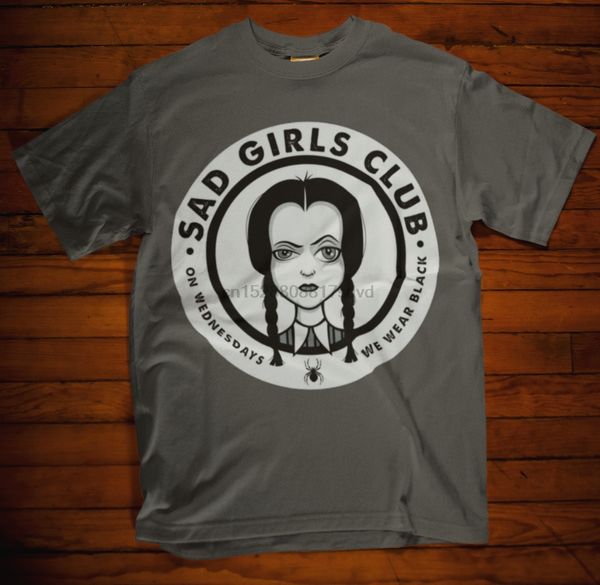

sad girls club t-shirt adams family wednesday movie retro 80s 90s sarcastic teen(3