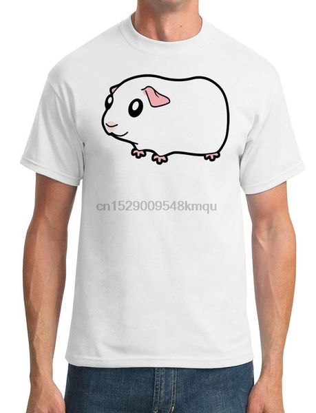

white cartoon guinea pig design - mens t-shirt wholesale tee custom environmental printed tshirt wholesale