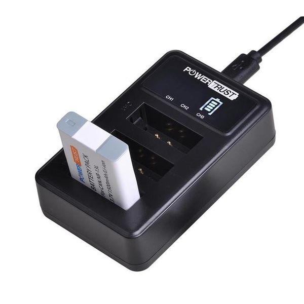 

consumer electronics 2pcs -13 nb13l nb 13l battery led 3-slots charger for canon powers5 7 g9x g7 x mark ii