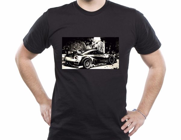 

new 2019 fashion 3d print t shirt personalized ahmed car black white gray men tee shirt printing