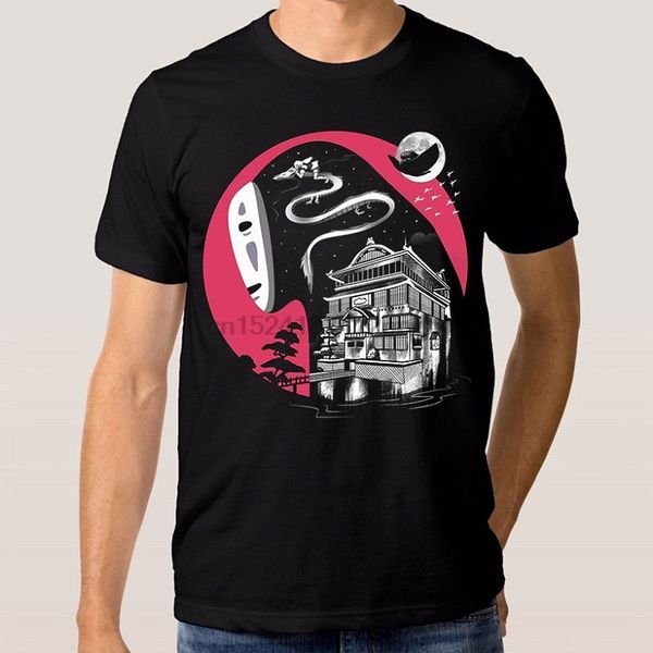 

new t shirt men& short sleeve spirited away - miyazaki o-neck tall t shirt
