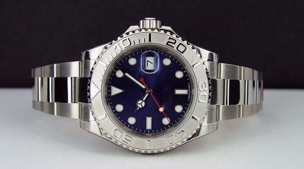 

2020 mens watch yacht master automatic movement blue dial 40mm sapphire glass stainless steel solid clasp men watches wristwatch, Slivery;brown