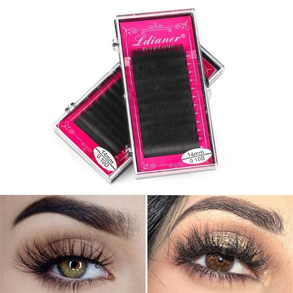 

12 lines faux mink individual eyelash maquiagem cilios for professionals soft faux mink eyelashes extension makeup tools