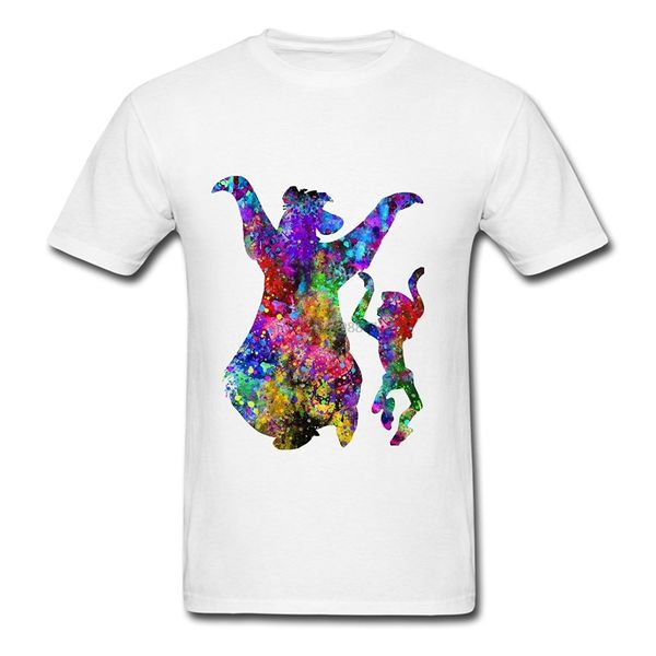 

jungle books summer style men's t shirt men fashion short sleeved t-shirt