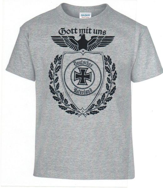 

t shirts fashion 2019 t-shirt germany iron cross god with us german reich